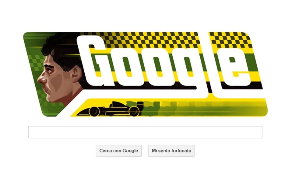 Il Doodle che Google ha dedicato al 54 compleanno del campione brasiliano